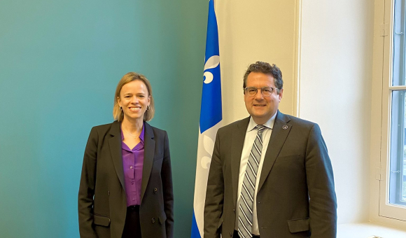 Minister Caroline Désir, and Minister Bernard Drainville © General Delegation of Wallonia-Brussels in Quebec