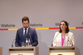 Ministre-Président de la Wallonie, Adrien Dolimont, et la Ministre-Présidente de la Fédération Wallonie-Bruxelles, Elisabeth Degryse